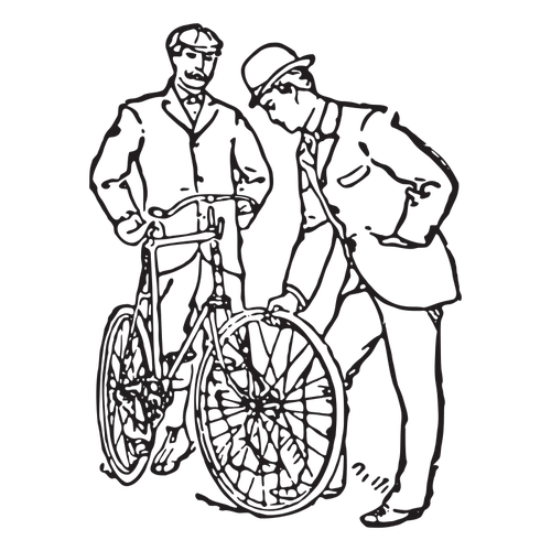 TvÃ¥ mÃ¤n och en cykel