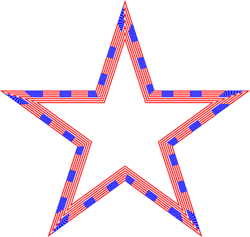 USA flagga Star