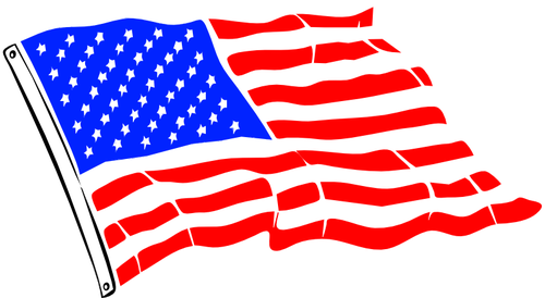 USA vlajka vektorovÃ½ obrÃ¡zek