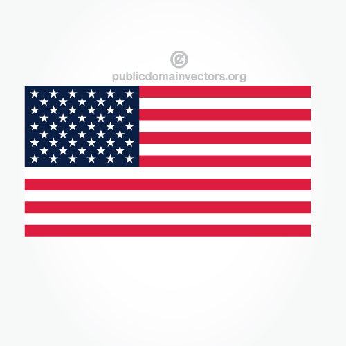 AmerykaÅ„skÄ… flagÄ™ wektor