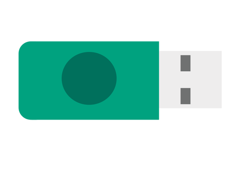 Groene USB-stick