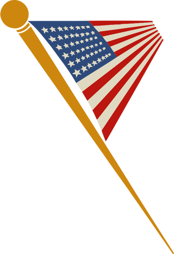 Flaga USA na pin