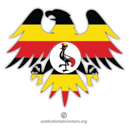Uganda bendera crest