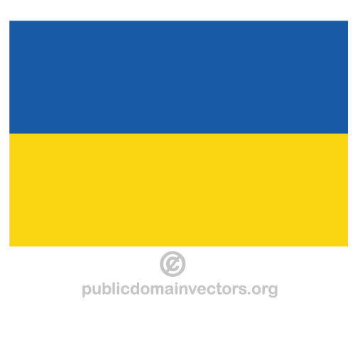 Drapeau de vecteur de Ukraine
