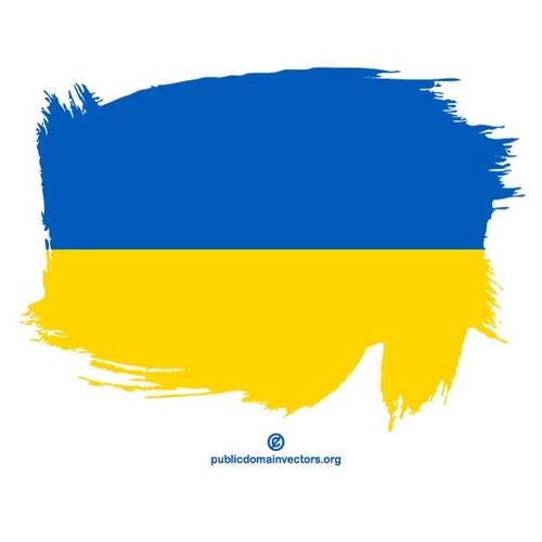 MalovanÃ½ vlajka Ukrajiny