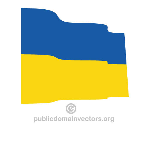 Bandera ucraniana vector