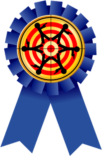 Immagine vettoriale conseguimento Premio medaglia di tiro