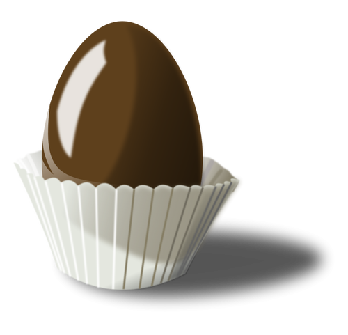 Vectorillustratie van chocolade ei