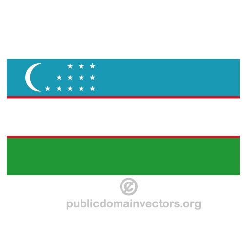 Bandeira de vetor do UzbequistÃ£o