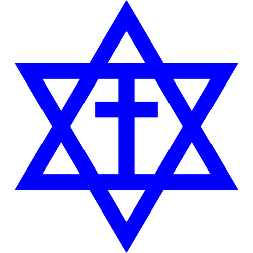 Blauwe Joodse symbool