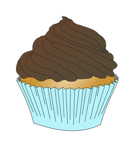 Cupcake frosting cokelat