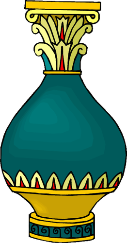 Imagem colorida do vaso