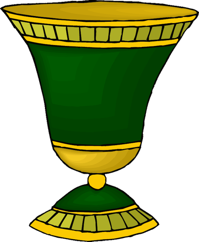 GrÃ¼n und golden cup