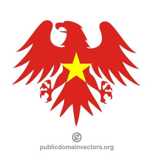 Ãguila herÃ¡ldica con la bandera de Vietnam
