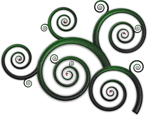 WellenfÃ¶rmige Spirale Muster Vektor Zeichnung