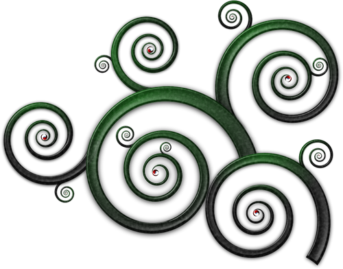 WellenfÃ¶rmige Spirale Muster Vektor Zeichnung