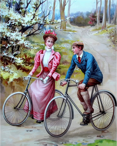 Vintage cyklister