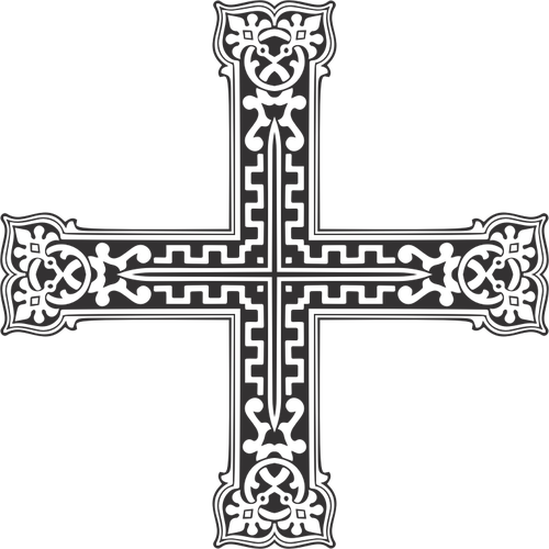 Kreuz mit Ornamenten