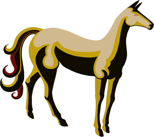 Vintage stylized horse