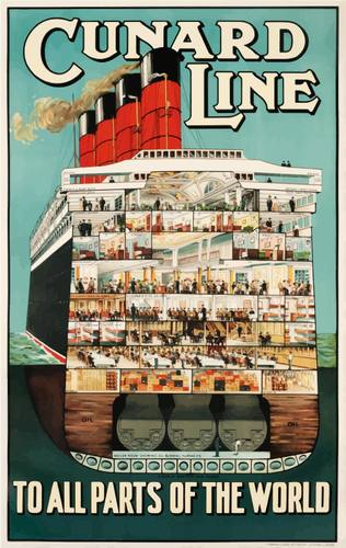 Kreuzfahrt Schiff poster