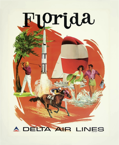 Affiche de voyage de Floride