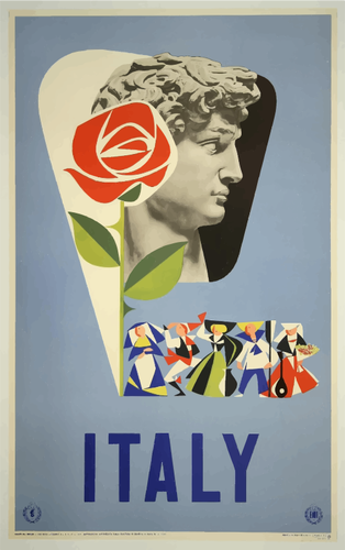 Poster di viaggio vintage italiano