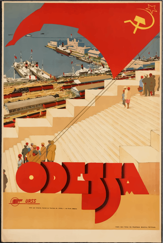 Cartaz de viagens de Odessa, UcrÃ¢nia