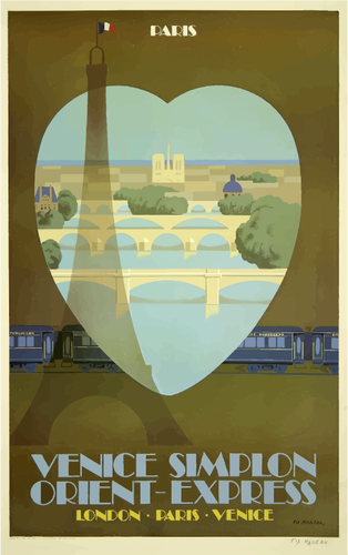 Plakat podrÃ³Å¼ Orient Express
