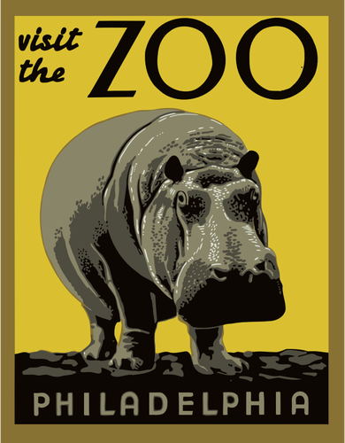 Poster de grÄƒdina zoologicÄƒ din Philadelphia