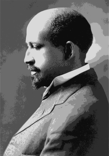 W. E. B. Du Bois stÃ¥ende painging vektor image
