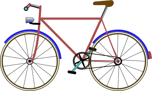 Immagine vettoriale bicicletta di colore
