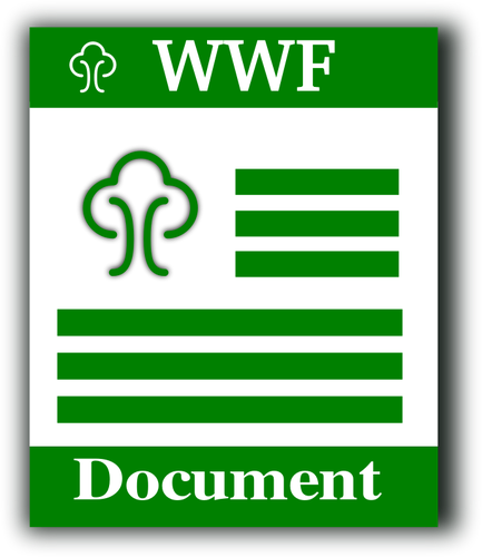 WWF arquivo formato computador Ã­cone vector imagem