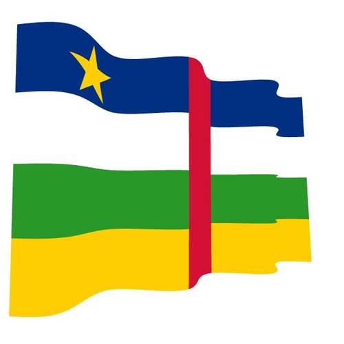 VÃ¥gig flagga Centralafrikanska republiken