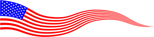 BanniÃ¨re drapeau USA ondulÃ©s