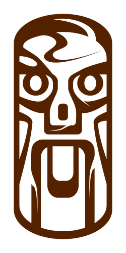 Tiki estatua vector de la imagen