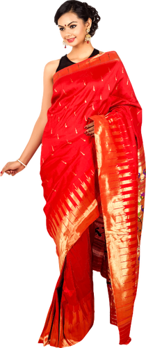 Donna in rosso Sari