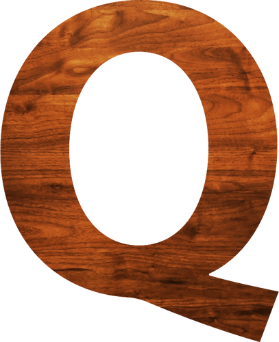 Q wooden letter