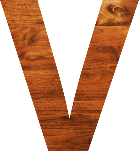 Woode lettre V