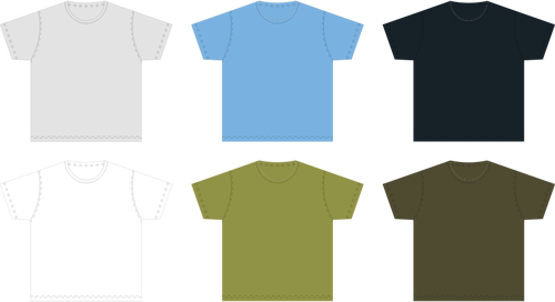 XL-tamanho em branco t-shirt modelo desenho vetorial