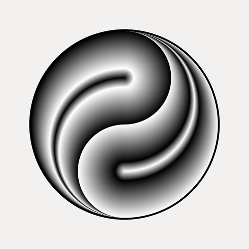 Ilustrasi sederhana simbol Cina tradisional