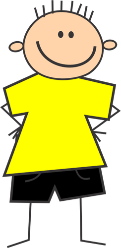 GarÃ§on chemise jaune