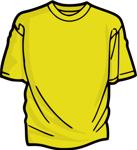GrÃ¡ficos de vetor de t-shirt amarela