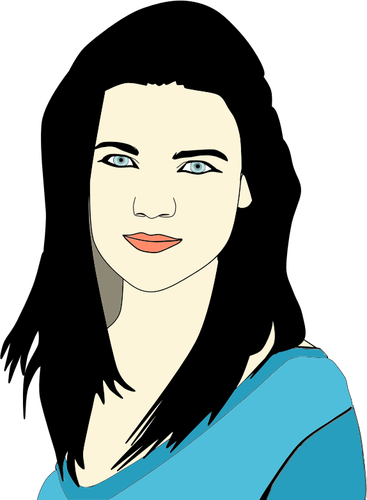 Blue-Eyed Girl vectorafbeelding