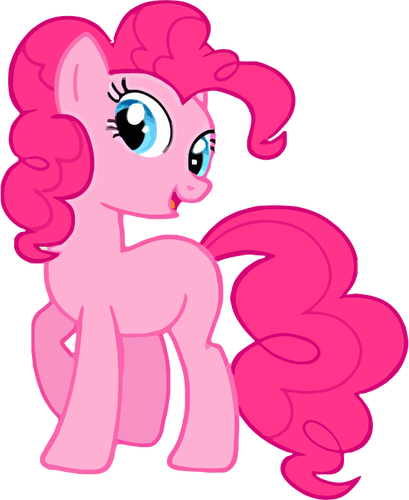 Roze pony