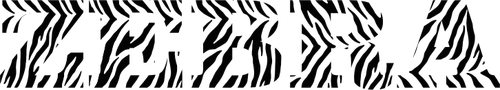 Zebra typografie