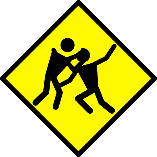 Vektor-Illustration von Zombie-Verkehrszeichen-StraÃŸe