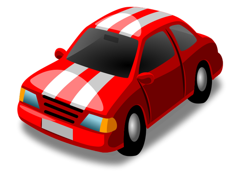 Vector clip art of sports vehicle