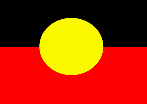 Flaga Australijskich AborygenÃ³w wektor clipart