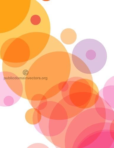 Lingkaran berwarna-warni karya seni vektor