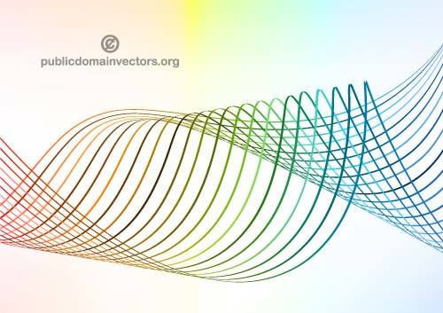 Des lignes ondulÃ©es colorÃ©es des graphiques vectoriels